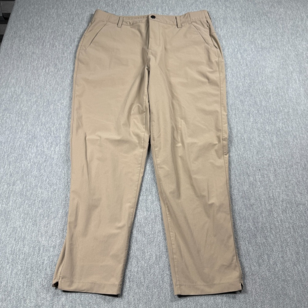 Nomatic Pants Mens 36x30‎ Khaki Classic Fit Polyester Performance Travel Chinos